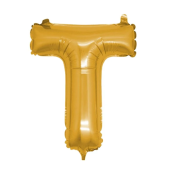 16'' Gold T Harf Folyo Balon