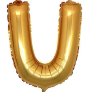 16'' Gold U Harf Folyo Balon