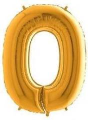 16'' Gold 0 Rakam Folyo Balon