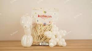 Kalisan Sosis Balon Beyaz 100 Adet