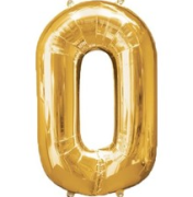 16'' Gold 0 Rakam Folyo Balon