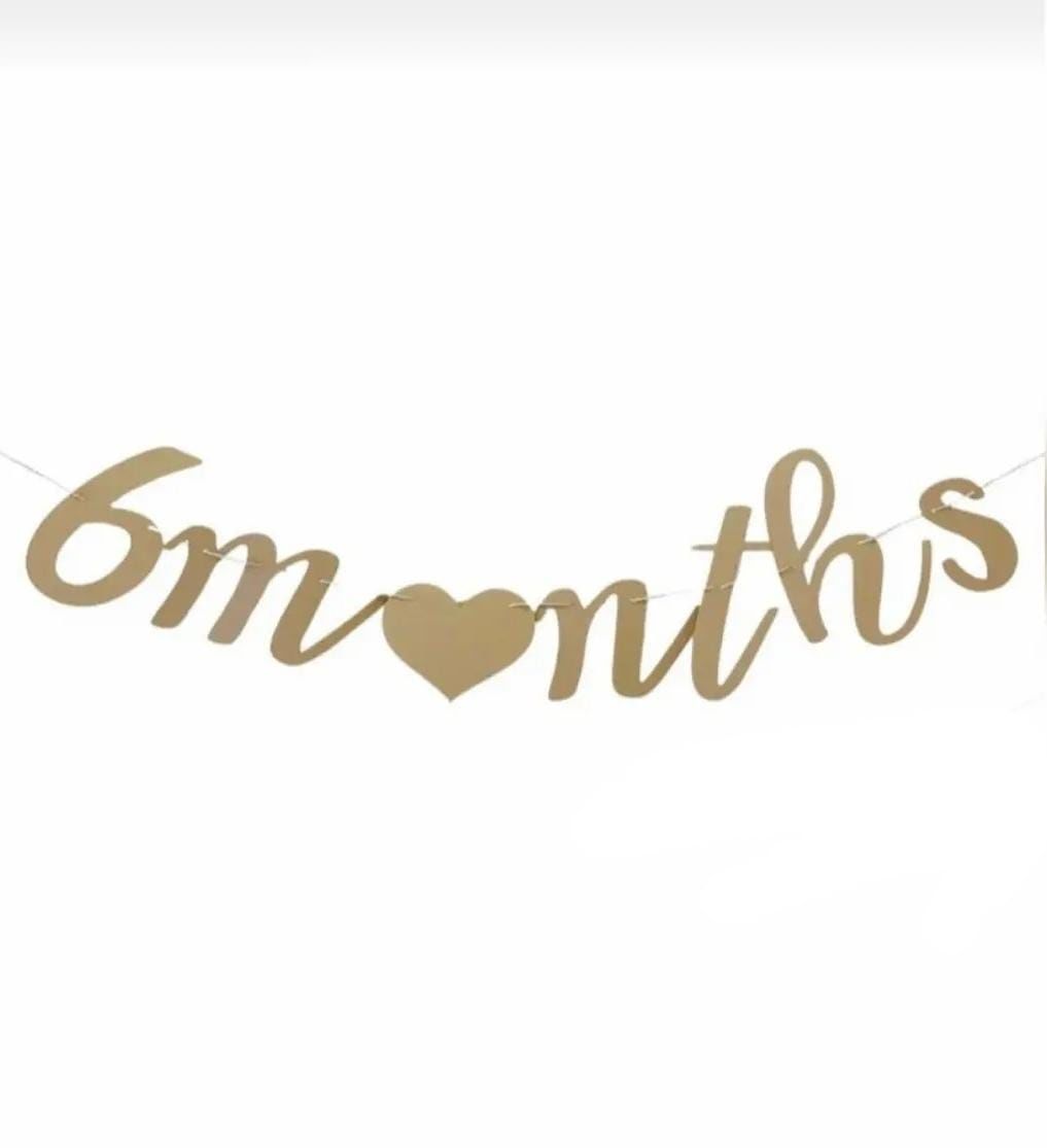 6 Months Ahşap Banner