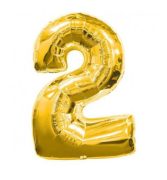 16'' Gold 2 Rakam Folyo Balon