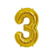 16'' Gold 3 Rakam Folyo Balon
