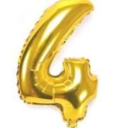 16'' Gold 4 Rakam Folyo Balon