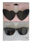 Gelin Damat Gözlük Siyah Set