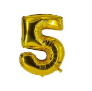 16'' Gold 5 Rakam Folyo Balon