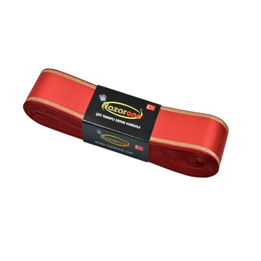 3 Cm Kırmızı Saten Kurdele