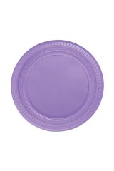 plastik  Tabak Lila 22cm 25li