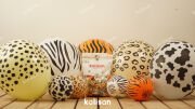 Kalisan 12'' Safari Desenleri Baskılı Balon 25'li