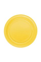Plastik Tabak Sarı 22cm 25li