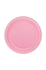 Plastik Tabak Pembe 22cm 25li