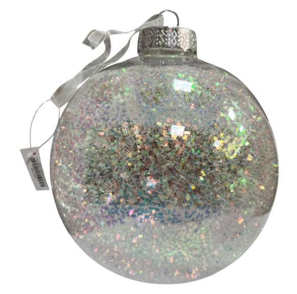 Yılbaşı Lüx 20 Cm Simli Top DR-07