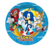 Lisanslı Sonic Tabak 8 Adet 23 cm