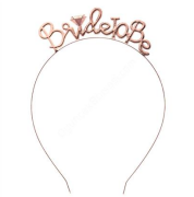 Bride To Be Metal Taç Rose Gold