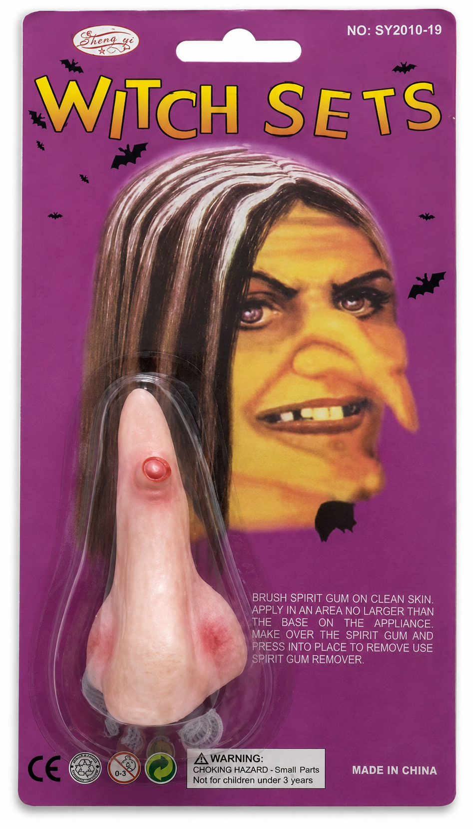 Halloween Cadı Burnu Sivilceli