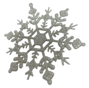 Yılbaşı Dekor Süs Simli Beyaz Kar Tanesi DJ-21