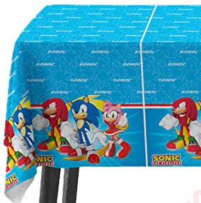 Lisanslı Sonic Masa Örtüsü 120*180 cm