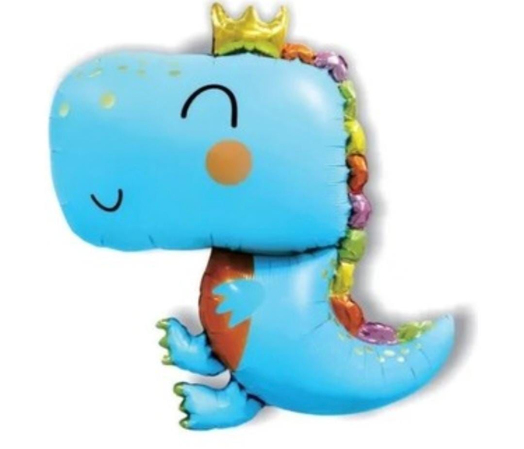 Sevimli Dinazor Trex Mavi Folyo Balon 74*90 cm
