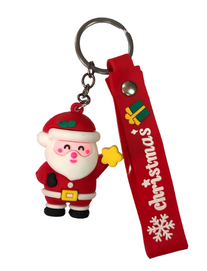 Anahtarlık Silikon Noel Baba 1 Adet