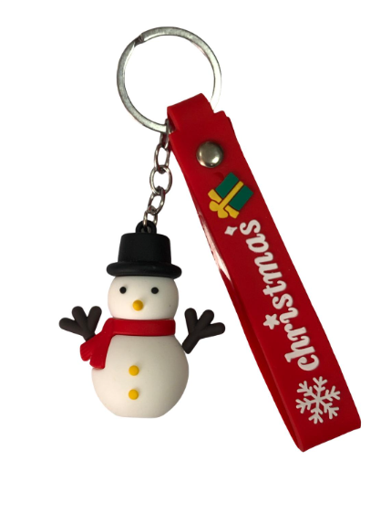 Anahtarlık Silikon Kardan Adam 1 Adet