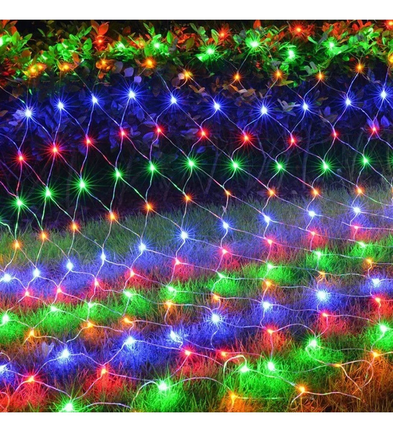 Perde Led 2*2 Metre Ağ Şeklinde Karışık