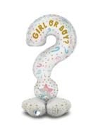Ayaklı Girl Boy Soru İşaretli Cinsiyet Balonu  110*52 Cm 5728