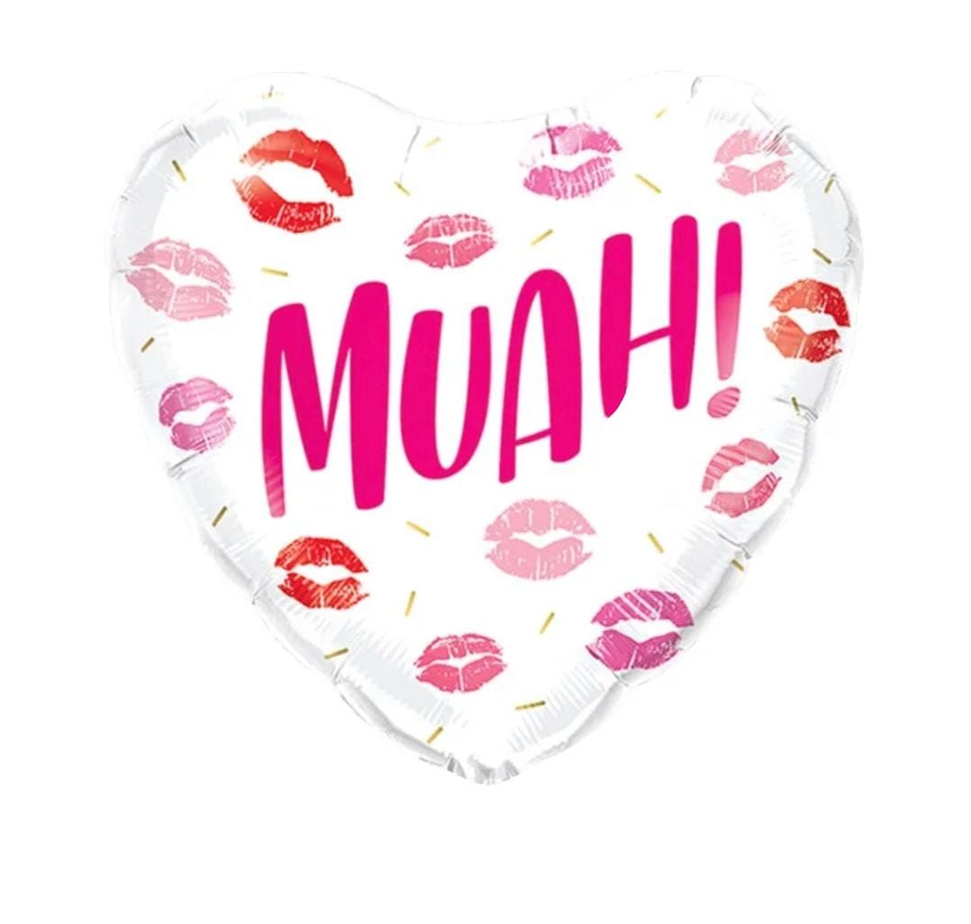 18'' Muah Kalp Folyo Balon