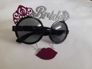 Bride Dudaklı Simli Siyah Gözlük