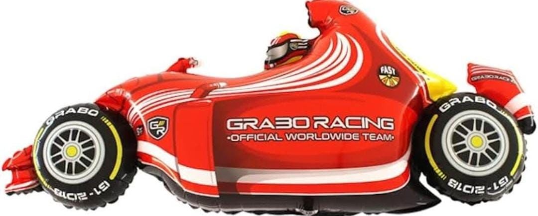 Kırmızı Yarış Arabası Folyo Balon 52*110 cm 4295