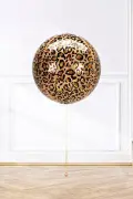55*55 Cm Leopar Desenli Küre Folyo Balon