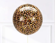 55*55 Cm Leopar Desenli Küre Folyo Balon