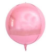 18'' Küre Folyo Balon Pembe