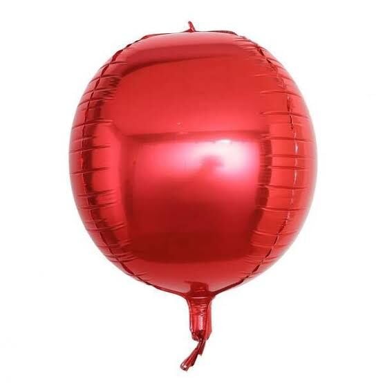 18'' Küre Folyo Balon Kırmızı