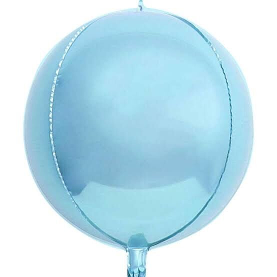 18'' Küre Folyo Balon Açık Mavi