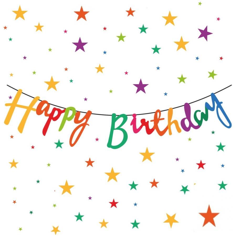 Happy Birthday Pastel Kaligrafi Banner