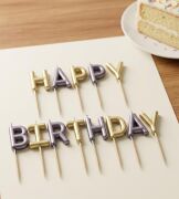 Happy Birthday 13 parça Siyah Gold Mum