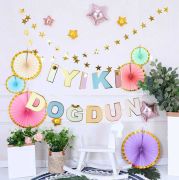 İyi Ki Doğdun Makaron Banner Varaklı
