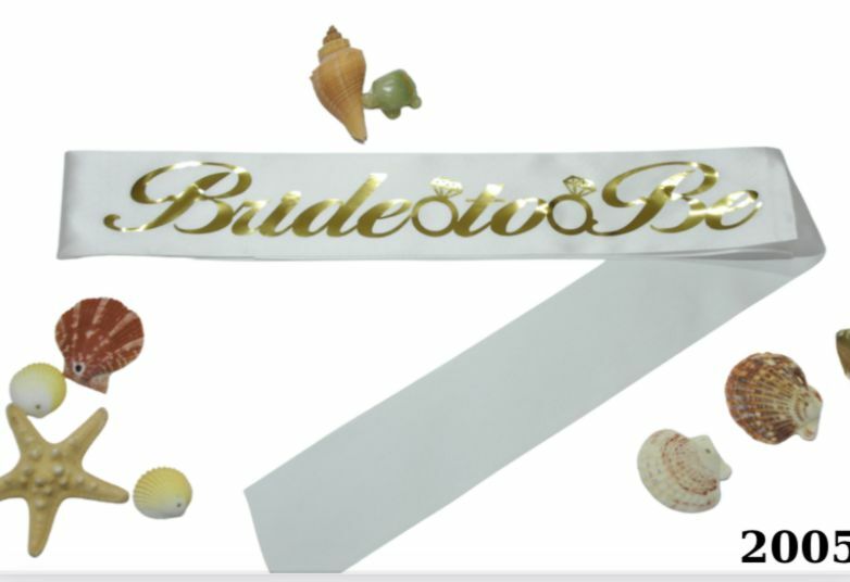 Bride To Be Beyaz Gold Kuşak