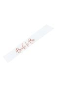 Bride To Be Beyaz Rose Gold Kuşak