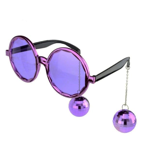 MOR KÜPELİ GÖZLÜK CAMLI