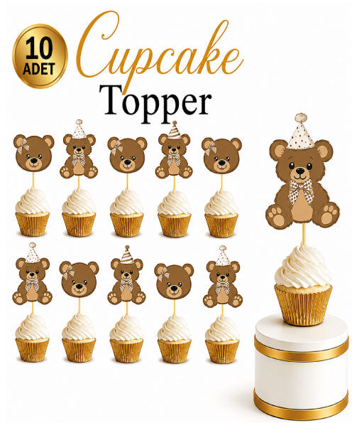 Kürdan Tedy Bear Temalı Kürdan 10 Parça