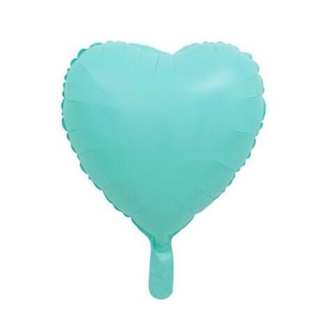 18'' Turkuaz Makaron Kalp Folyo Balon