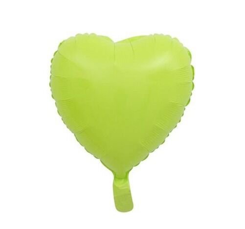 18'' Yeşil Makaron Kalp Folyo Balon