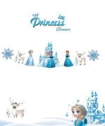 Kar Prensesi Temalı Banner 7 Parça