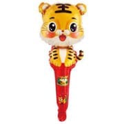 Saplı Kaplan Folyo Balon 26,5*61 cm