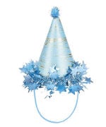 Ponponlu Şapka Yıldızlı Mavi 18 Cm