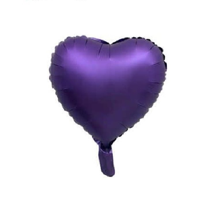 18'' Mor Kalp Saten Balon