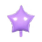 Yıldız Makaron Mor Folyo Balon 18 inç