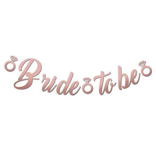 Kaligrafi Banner Rose Bride To Be